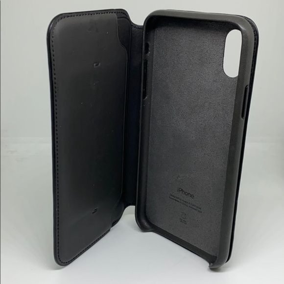 Apple iPhone X Genuine Leather Folio Case - Picture 4 of 5
